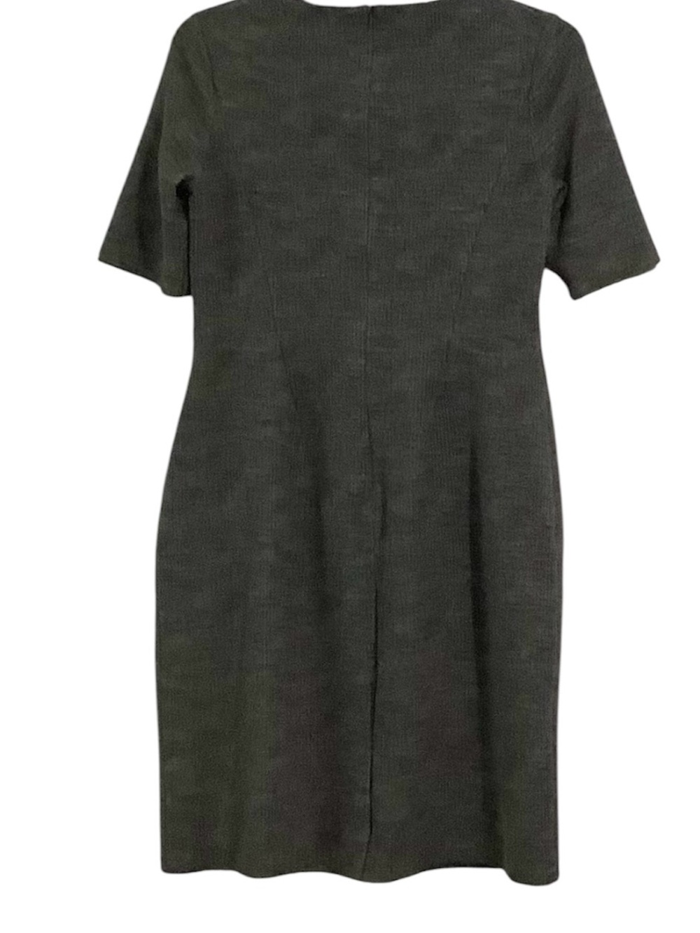 Lands' End‎ Heather Gray Midi Sheath Dress, Sizw 14T - Picture 2 of 8